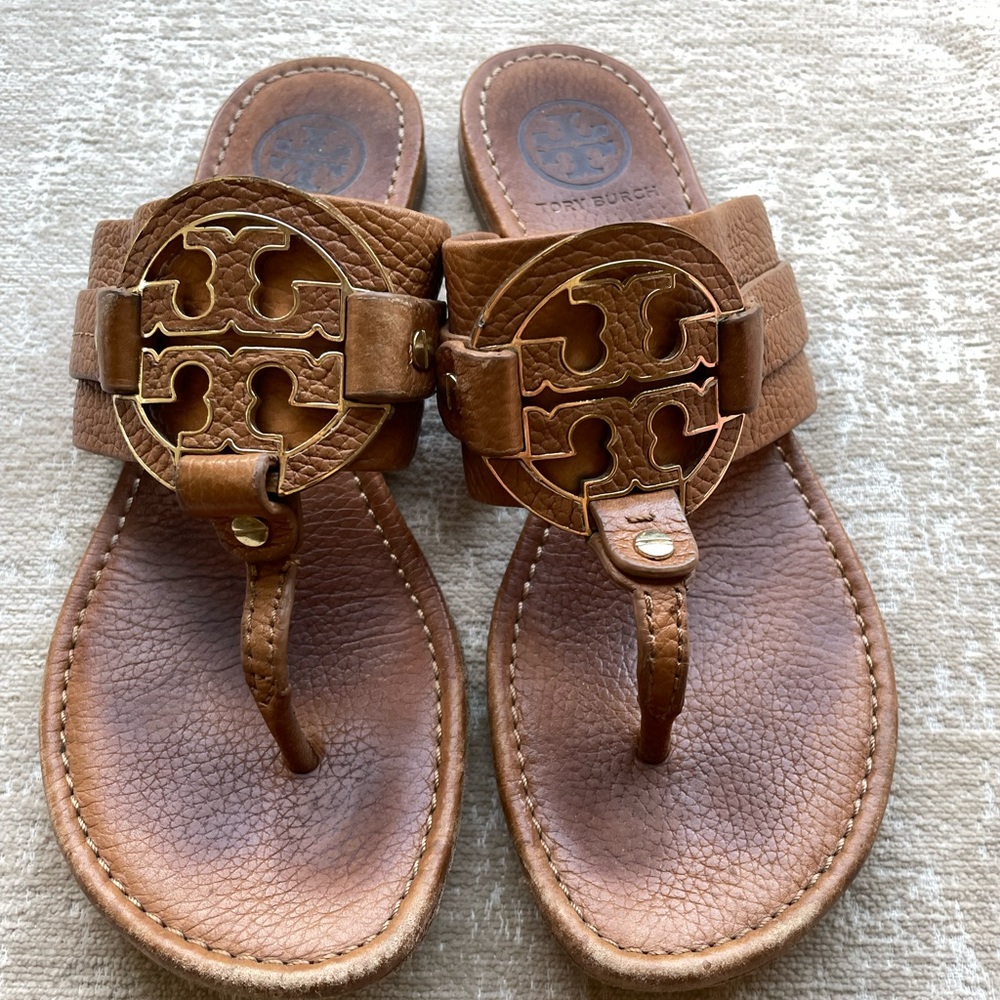 Tory Burch | Leather Logo Sandals